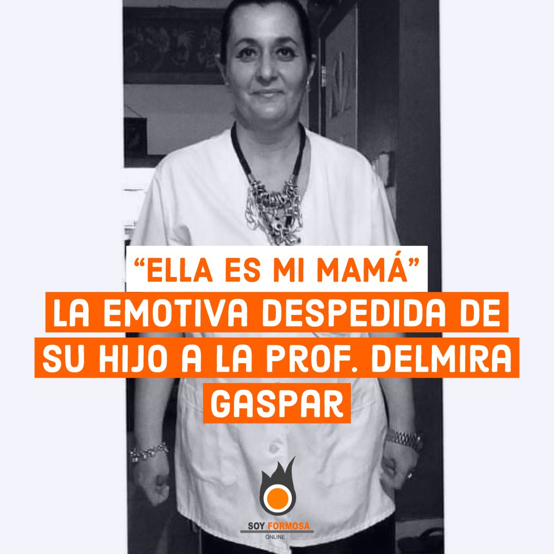 FormosaSoy's tweet photo. “Ella es mi mamá” La emotiva despedida de su hijo a la profesora Delmira Gaspar. https://t.co/hgagUOtvj8 https://t.co/8o9wISGIL5