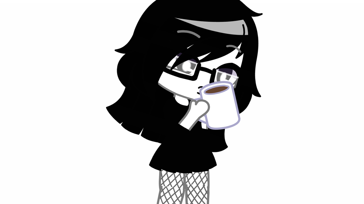 Death Tomando Cafecito