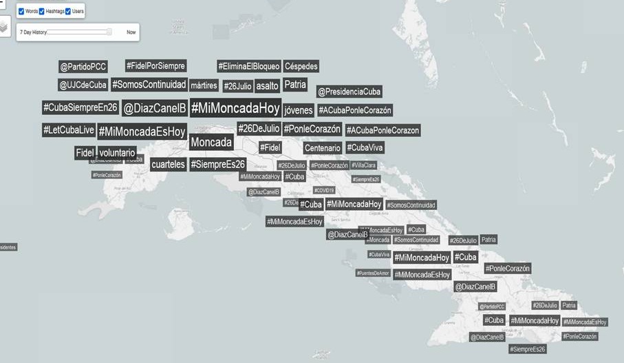 #MiMoncadaHoy vencer a los cubanos indignos que manipulan la realidad de #Cuba desde el exterior en las redes sociales. Vamos a ver que dicen ahora!! miren esto 16:45 hrs del #26DeJulio 👇👇📣📣 #Trending #MiMoncadaEsHoy #PonleCorazon #SiempreEs26 @DiazCanelB @PresidenciaCuba