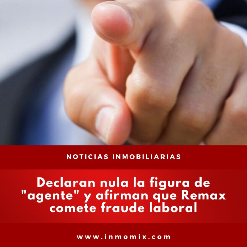 InmoMix's tweet photo. La Justicia declaró nulo el contrato de agencia entre ReMax y la demandante y lo consideró regido por la Ley de Contrato de Trabajo. 

Nota completa en: 
https://t.co/A7NHRcWHNK

#remax #remaxargentina #remaxarg #agenteinmobiliaro #fraudelaboral #inmomix https://t.co/ZkRcAA4LrR