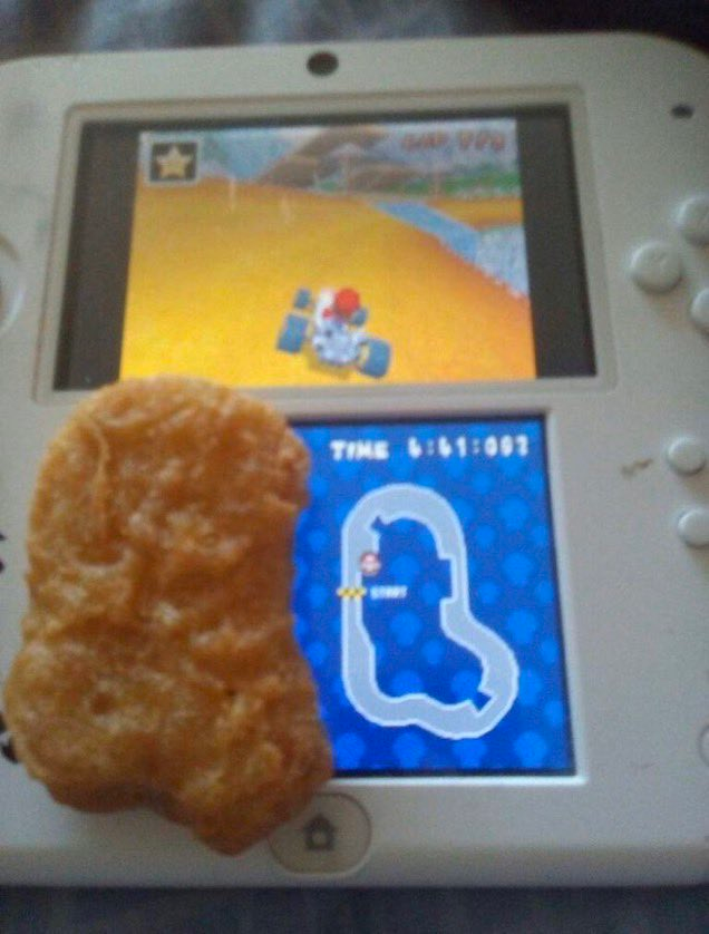 Nintendeal's tweet photo. Yoshi Falls Chicky Nuggy https://t.co/67P1BafXaT