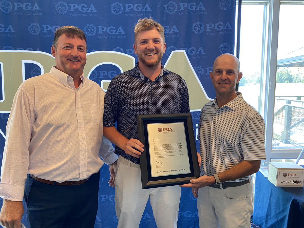 NOhioPGA's tweet photo. Congratulations to Ben Ellis on winning one of two $10,000 NOPGA Section Foundation Scholarships! Ben graduated from Chippewa High School with a 4.16 GPA. He will be attending school at Siena Heights University. 

Congratulations Ben!
#makegolfyourthing https://t.co/nkYLbRlHt7