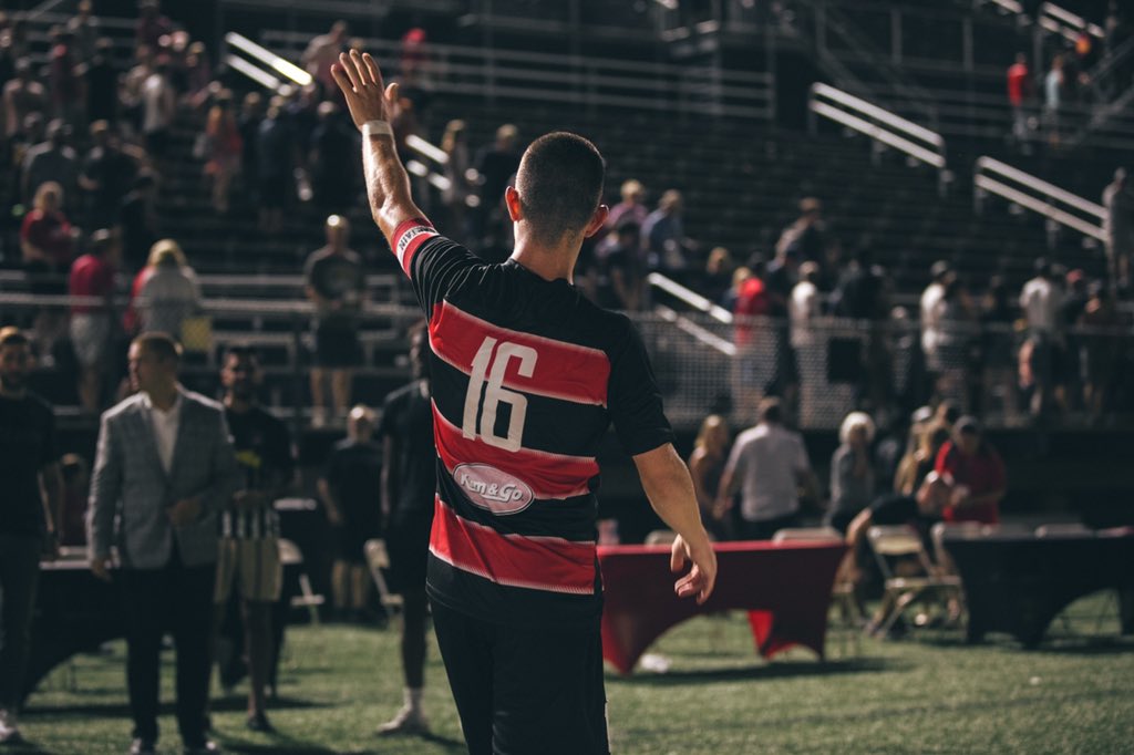 MenaceSoccer94's tweet photo. Last night was incredible⦠Trust us when we say Saturday night will be even bigger and better!
Help us #FillValley and get behind the boys as we fight for a second βοΈ
π https://t.co/66eGNWYMbu
#UpTheMenace | #DefendDesMoines https://t.co/7aimFF9sU6