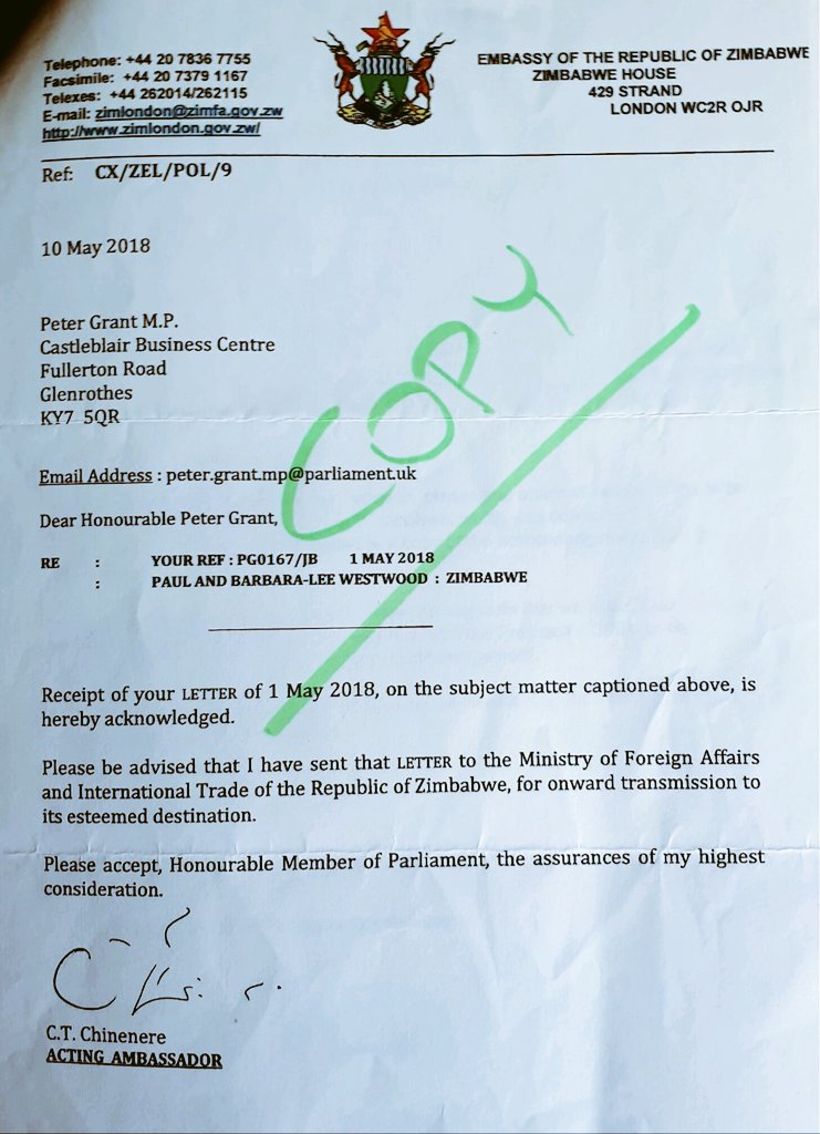 PaulPaulus13's tweet photo. "am hopeful the President, who is keen to restore normal relations with🇬🇧,will ensure their legal rights are respected"#JusticeForPaul
The Foreign Office said: “The UK has raised Mr Westwood’s case with🇿🇼REGULARLY since 2013"??
#NoToCorruption
#YESTOFDI https://t.co/sOpZVMldrU