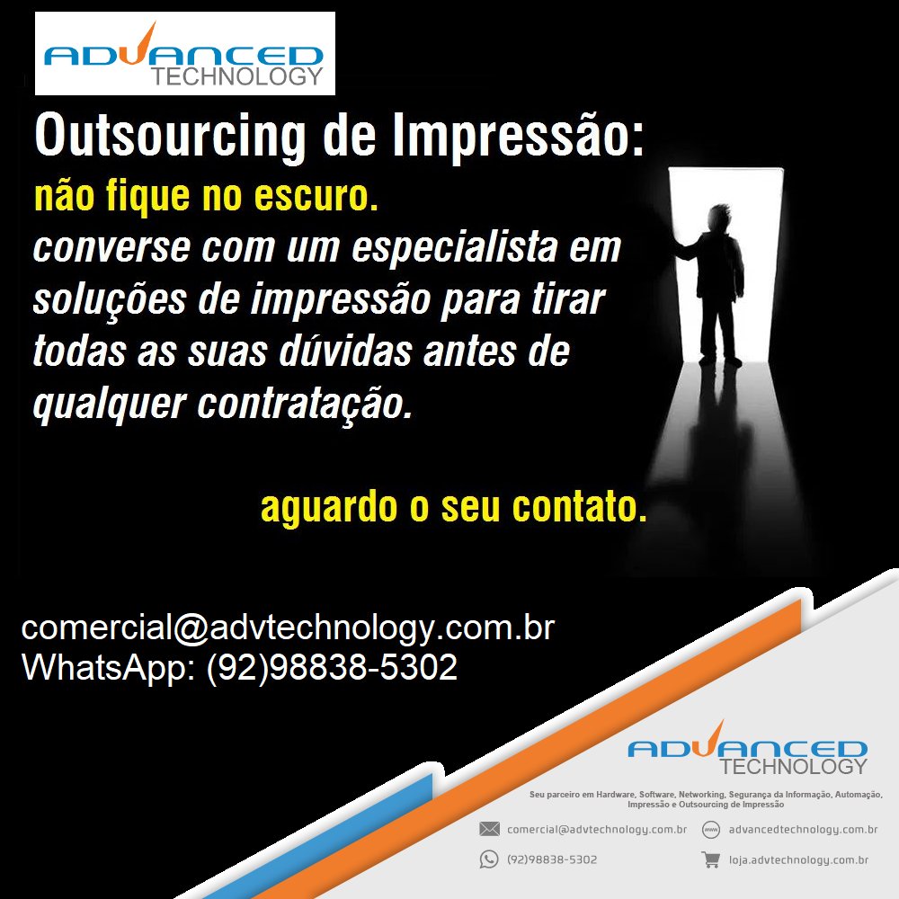 ADVTechnology's tweet photo. Soluções ADVANCED TECHNOLOGY - Outsourcing de Impressão

comercial@advtechnology.com.br
WhatsApp: (92)98838-5302
#advanced_technology https://t.co/kqxWUUqe7C