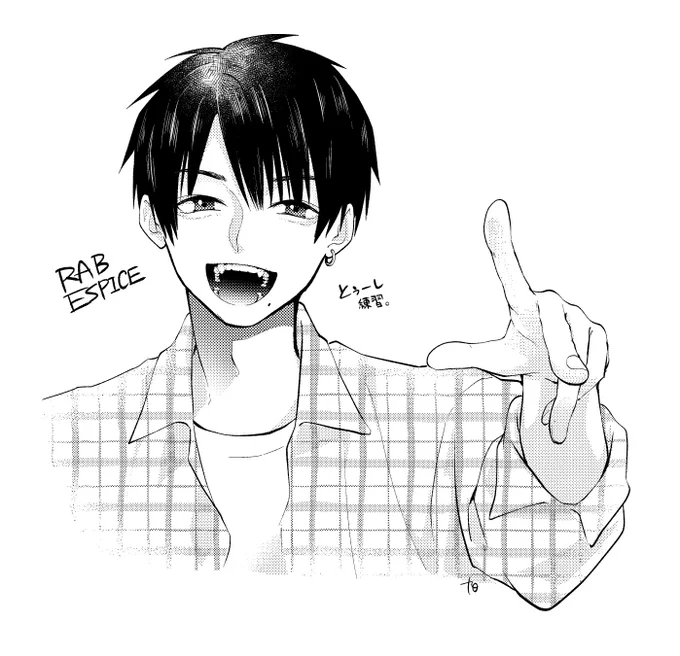 #とぅしアート
推し練習中。みんなRABはいいぞ。 