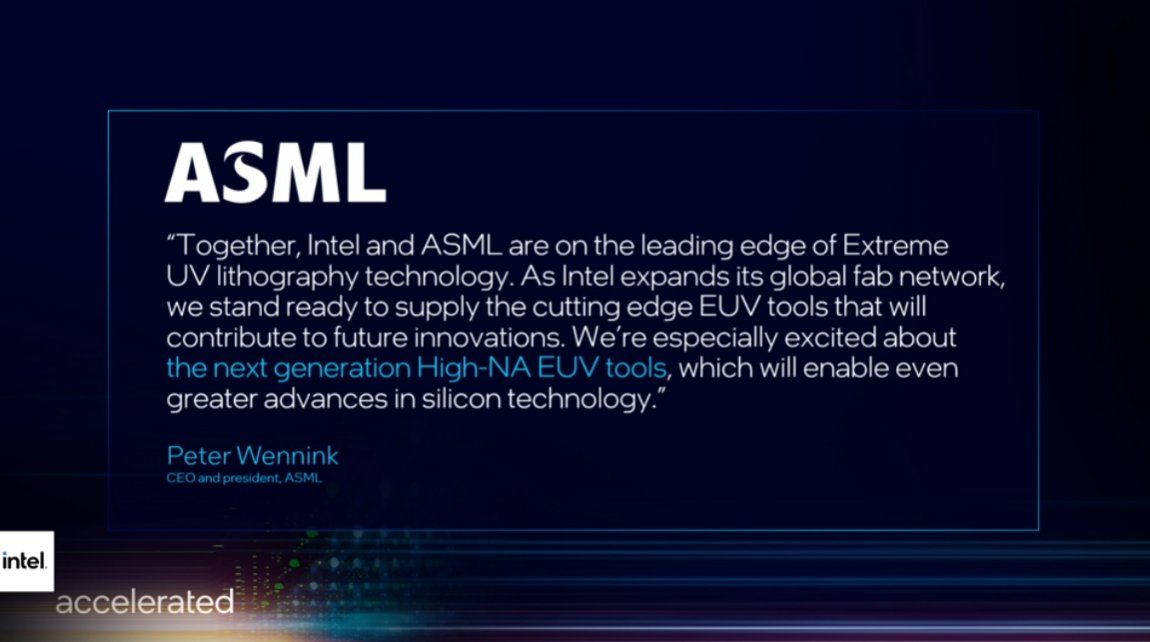 anshelsag's tweet image. Unsurprisingly, @ASMLcompany is a part of @Intel's #EUV ambitions with Intel 4. #IntelAccelerated