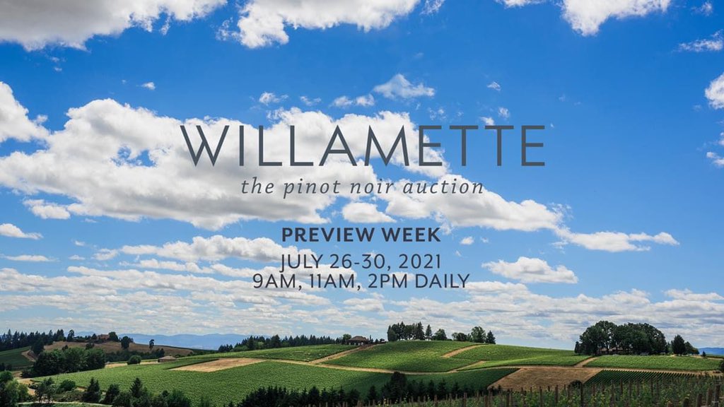 Join Ken this Wednesday July 28 at 11am, virtually, to preview our exclusive wine, A Hint of Corruption 2019 Pinot Noir, for the 2021 Willamette Valley Pinot Noir Auction! Free registration here: zoom.us/webinar/regist… #wvauction #wvwines #kenwrightcellars