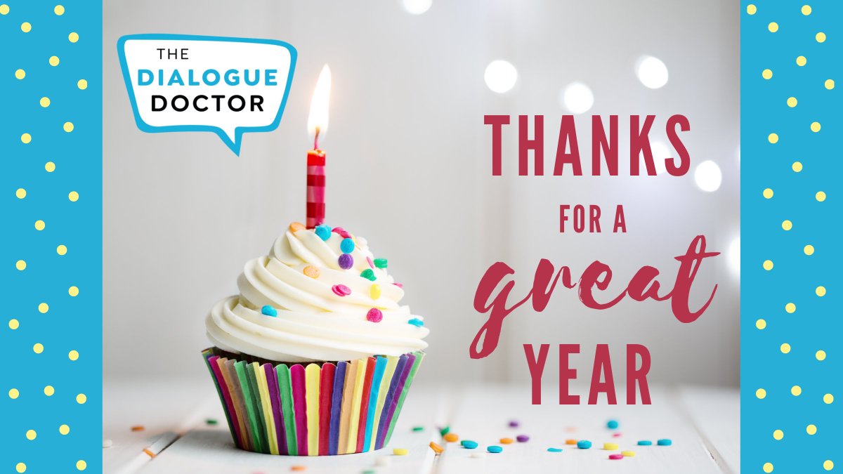 LauraBHumm's tweet photo. @DialogueDoctor turns 1! @Jffelkins and I celebrate on this weeks podcast: https://t.co/A4JgvPvBvH https://t.co/fWmNtvXXCb