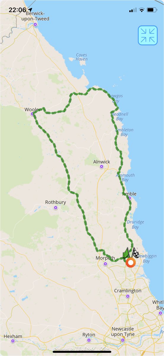 Great evening run around Northumberland 🏍👍