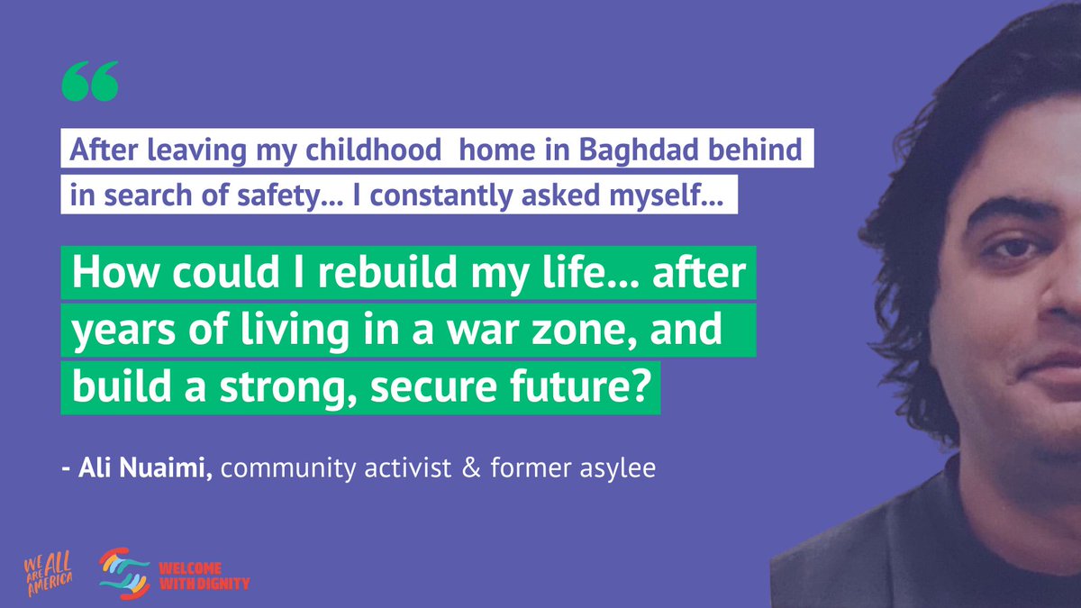VoiceforRefuge's tweet photo. For many refugees, Ali’s story is the American dream: from fleeing persecution to thriving in his community, and supporting other refugees to do the same.
We’re #ReadyToWelcome.
https://t.co/wpZRo2gkYW https://t.co/iQ8G7LU3sb