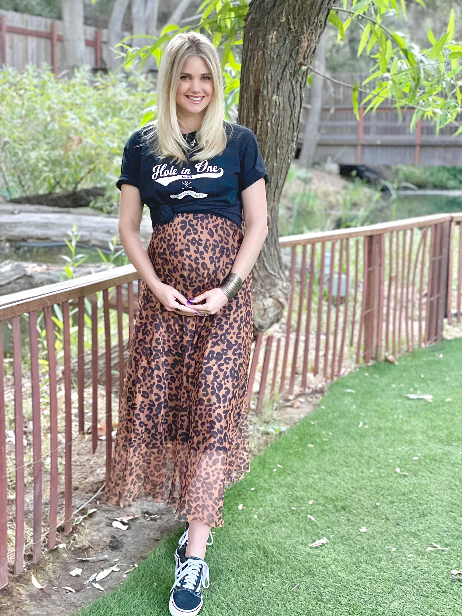 Leopard print top skirt katies