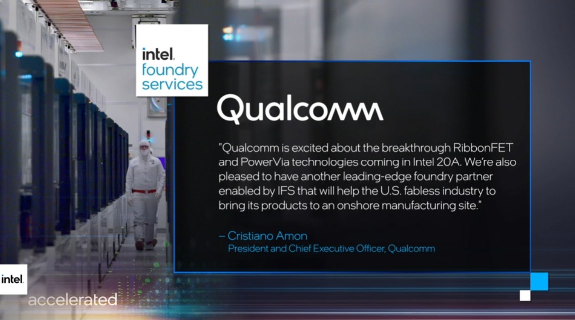 anshelsag's tweet image. Boom goes the dynamite, @Intel Foundry Services announces @Amazon and @Qualcomm as customers. #IntelAccelerated