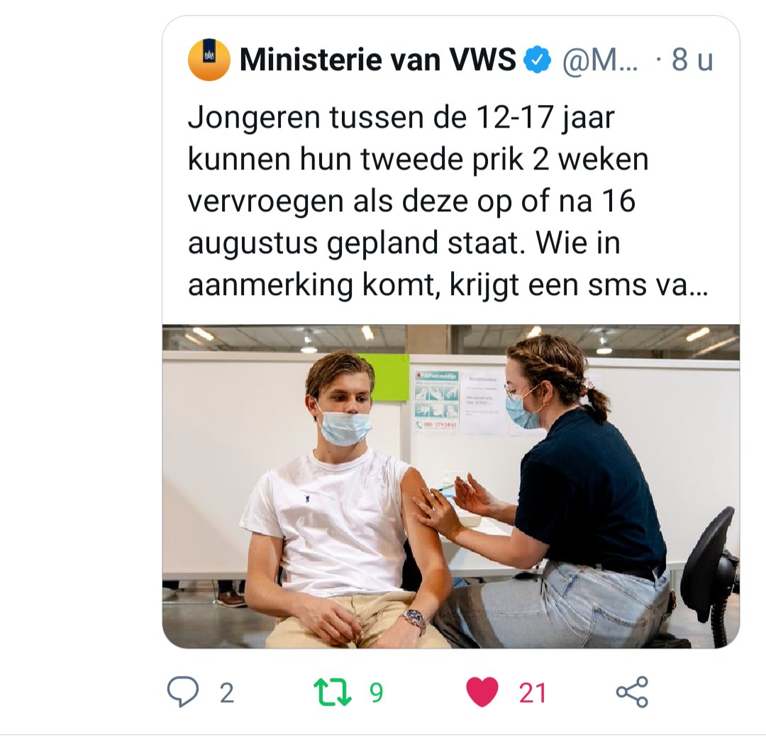 <a href="/_j3lena_/">Jelena</a> <a href="/MinVWS/">Ministerie van VWS</a> <a href="/hugodejonge/">Hugo de Jonge</a> <a href="/GGDGHORNL/">GGD GHOR Nederland</a> <a href="/MinPres/">Rob Jetten</a> Dit is id niet per ongeluk...👇🏽