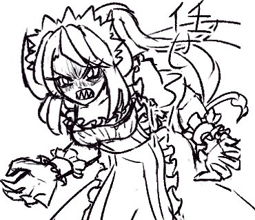 こんな感じのメイドさん達のLINEスタンプを作ってます
優先度がいちばん低いので完成はずっと先ですが原稿作業の間に進めていくよぉ 