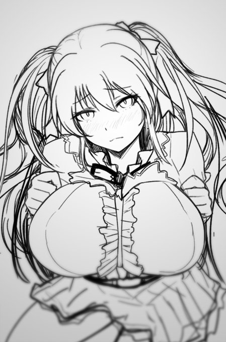 月末用のCi-enイラストのラフ 