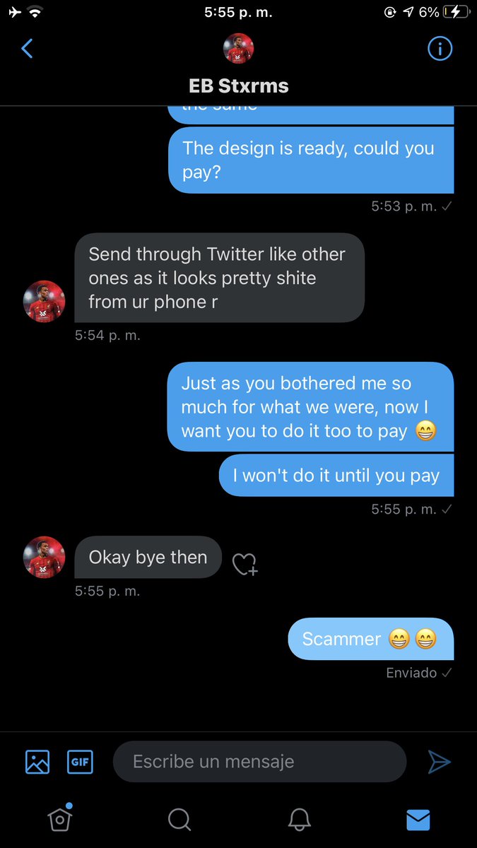 Anyone who needs a design of me, has to know that I will not do it until I pay first or half in advance, I get tired of doing the designs and that they do not pay