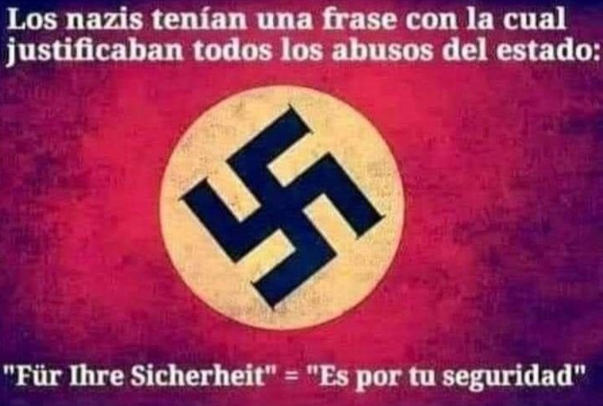 JuanMuncc's tweet photo. Os suena de algo. Vamos hacia dictaduras en nombre de la salud. Hay qué levantarse. https://t.co/Mj1EhXyFpf