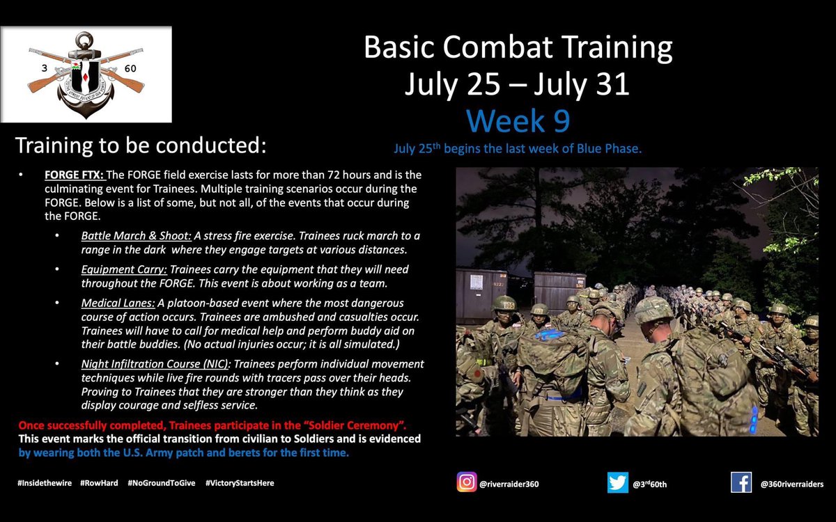 McManusPM's tweet photo. Here we go! The River Raiders have stepped off; the FORGE has begun for @3rd60th. Over the next 72 hours our Trainees will demonstrate all that they have learned; summary of events👇.
Follow on Twitter for updates, IG for 🎥 (riverraider360), and FB for 📸 (360riverraiders). https://t.co/2jRCAZr4US