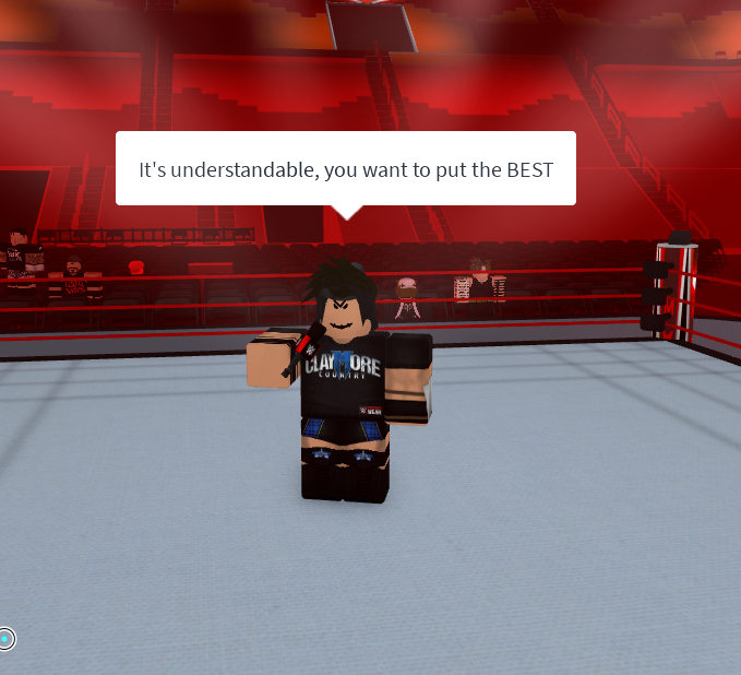 ROBLOXWWE_'s tweet photo. RAW kicks off with our WWE Champion @Shawnmelooo who had something some words about @RWAStriker 's decision to put him in a multi-man match for Summer Slam! #RAWLiveCoverage https://t.co/4YorzSP4zs