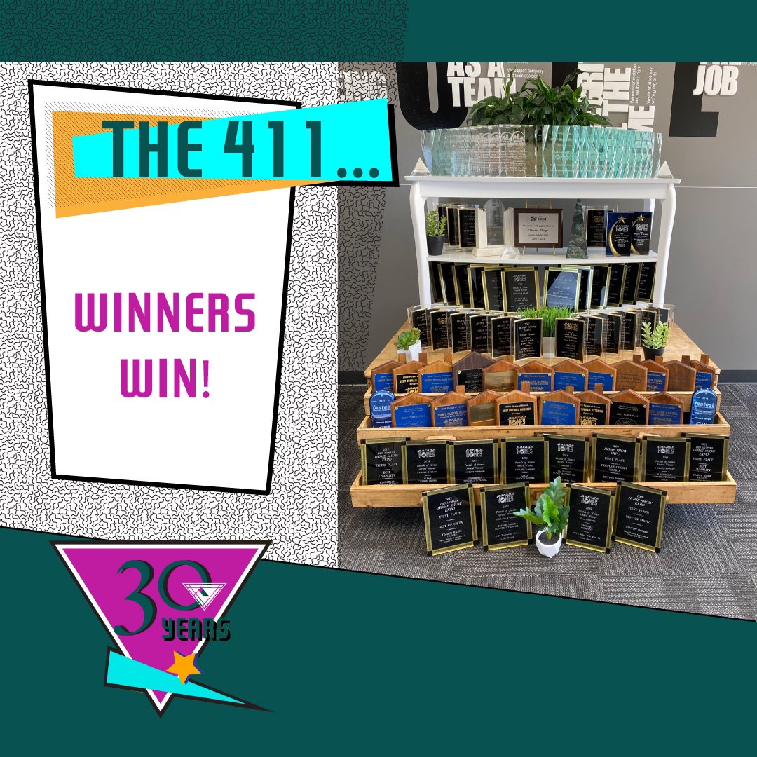 AhmannDesign's tweet photo. WINNERS WIN! Joe’s favorite expression is a true testament to Ahmann Design’s drive to design amazing award-winning homes! Ahmann Design has won over 120 awards in our local Parade of Homes alone! #ADI30Years   #WinnersWin #The411 https://t.co/FCE0ZlFk9F