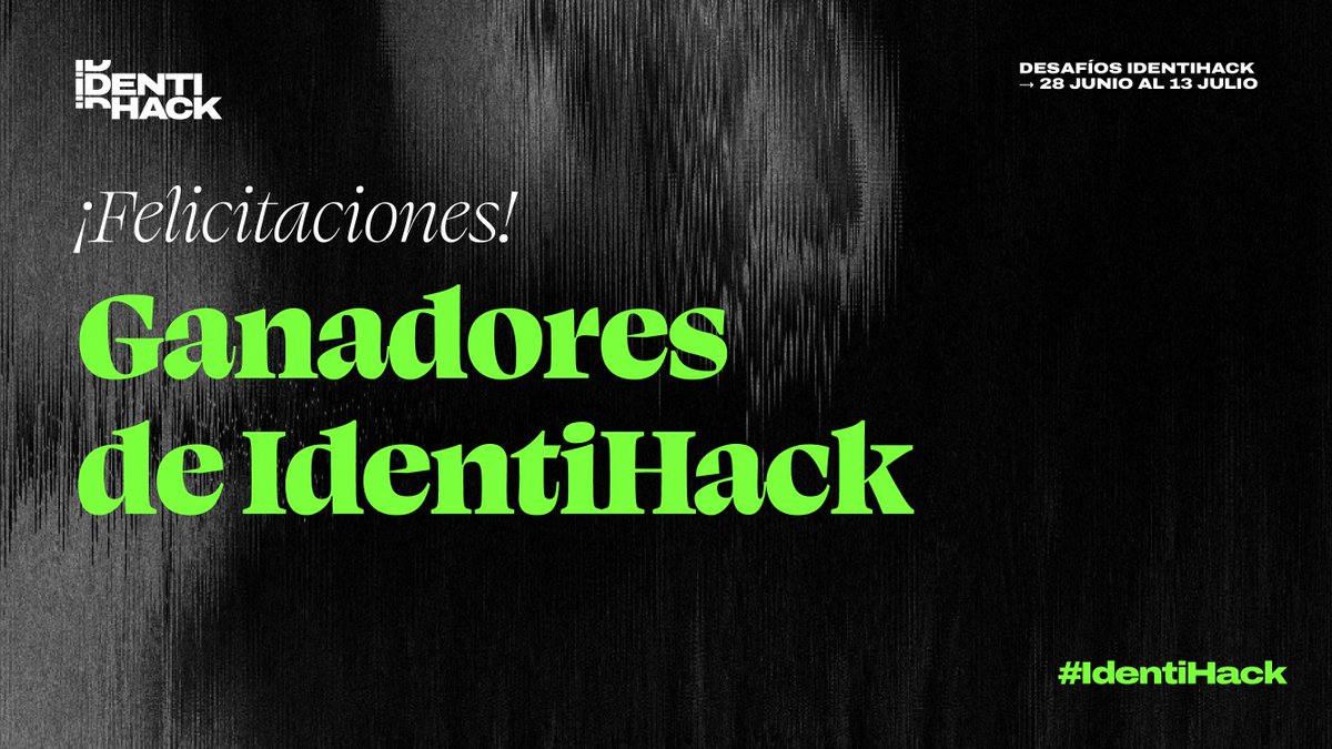 proyectodidi's tweet photo. Felicitamos a todos los equipos cuyas ideas fueron premiadas👏
Creamos #IdentiHack con el fin de impulsar soluciones colaborativas para un nuevo paradigma de identidad digital y estamos muy contentos de haber contado con la participación de grupos de toda América Latina🌎 https://t.co/VMkv2mEaJr