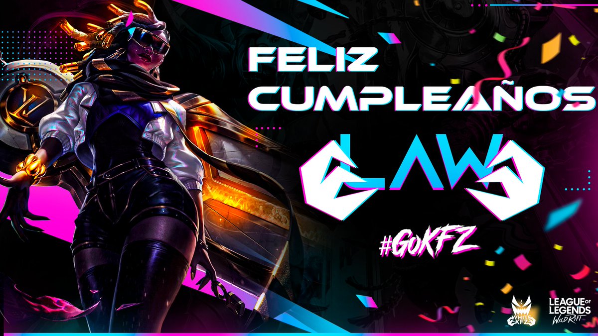 #Cumpleaños | Felicidades!

Nos vestimos de blanco para la celebración a lo #White_KFZ 😈
Le deseamos un excelente día a nuestro querido @Chelo_Law_KFZ! 🥳
Que la pases de lo mejor ❣

#HBD_Law 🦇