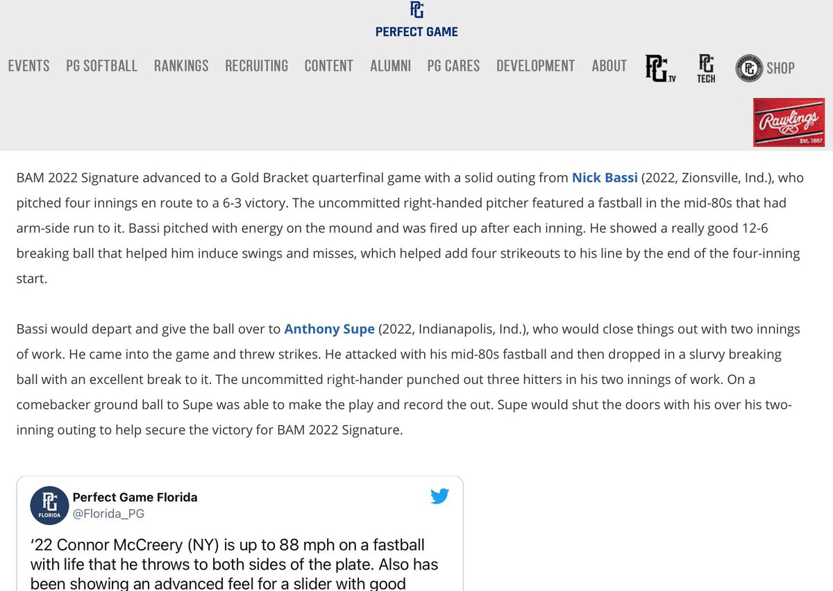 Nice articles here from <a href="/PG_Tourney/">Perfect Game Tournaments</a> on #uncommitted 2022s <a href="/nathan_maclaren/">Nathan MacLaren</a>, <a href="/X_Rahman1/">Xavier Rahman</a>, <a href="/nick_bassi/">Nick Bassi</a>, <a href="/asupe09/">Anthony Supe</a>.

Tournament lines/season lines coming tomorrow, but articled attached!!

<a href="/IndyUncommited/">midwest-uncommited</a> @UncommittedINDY @UNCOMMITTEDBSB <a href="/BUncommitted/">Baseball_Uncommitted</a>