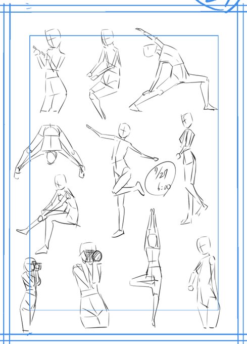 おはようございます☀️
今日もコツコツお絵かき頑張るぞぃ!
#朝練60秒クロッキー 