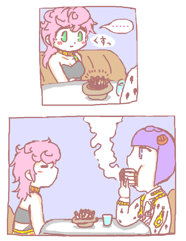 桜玉吉パロでブチャトリ
#jojo #jjba #brutrish #布特里 #ブチャトリ #trish #trishuna #brunobucciarati https://t.co/bYeg6KbGsS