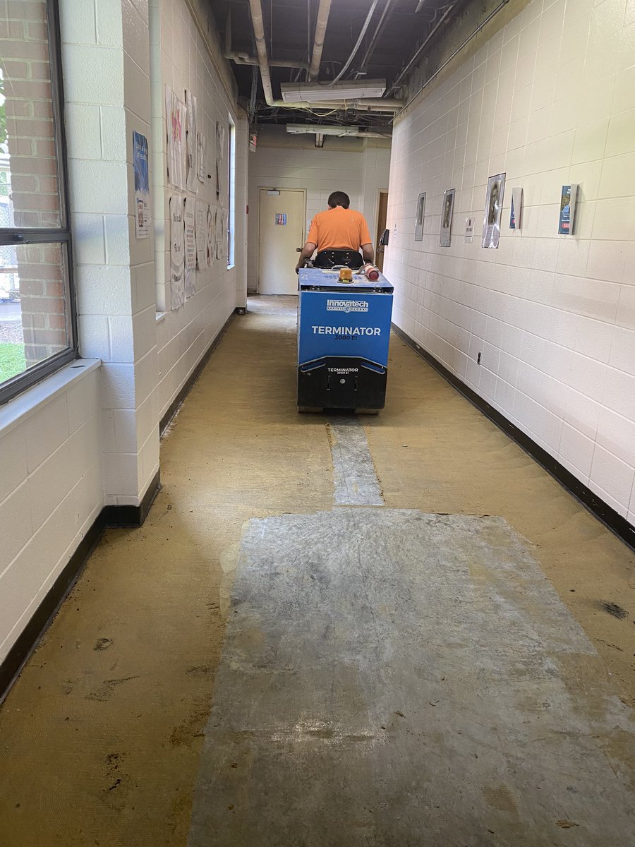 Goodbye, GOLD carpet! Hello, new renovation! #donation #innovativespaces @RyanDMoody1 @RCS_NC @Chevy20000 @KMSensenich @ecstophel