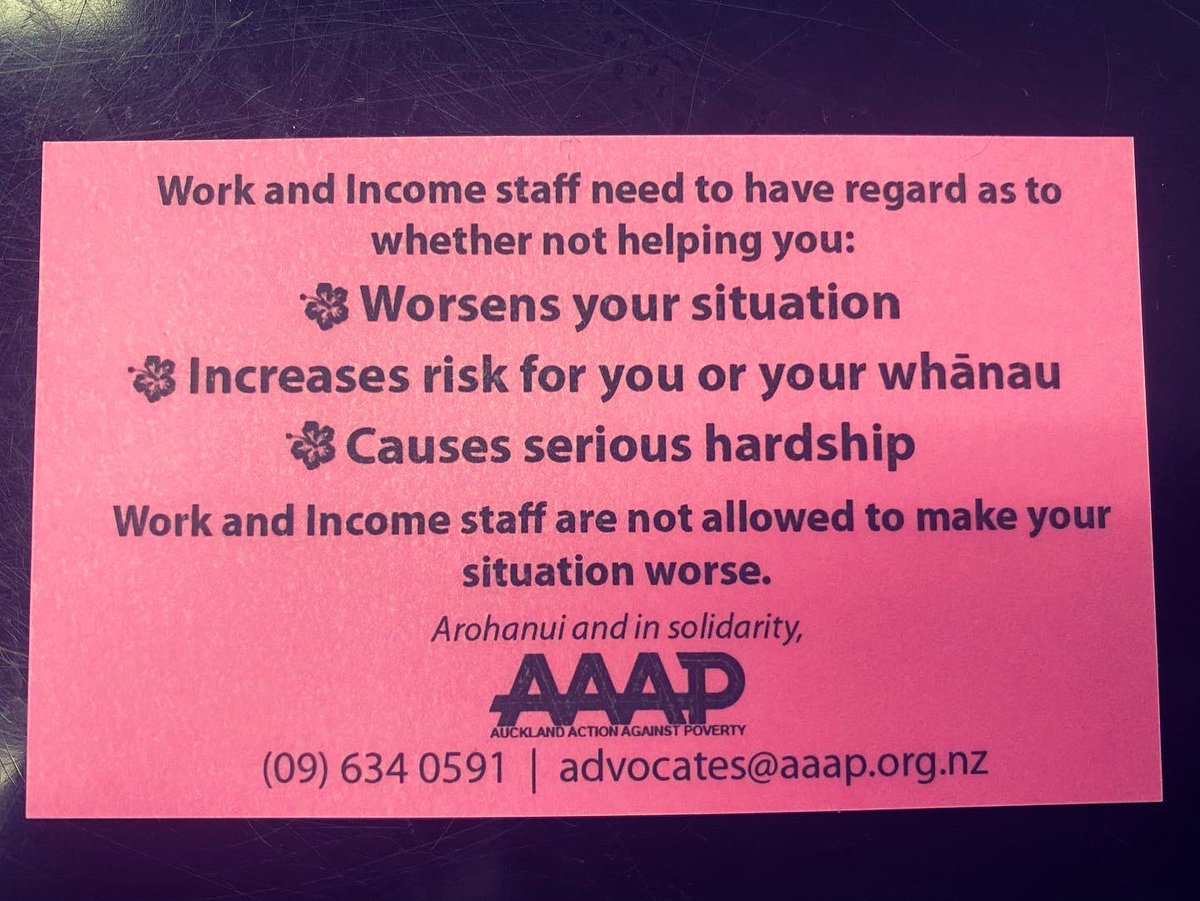 🌺 Beautiful people - if you’re dealing with WINZ &amp; getting declined for essential needs, please save these to your phone for reference 🌺