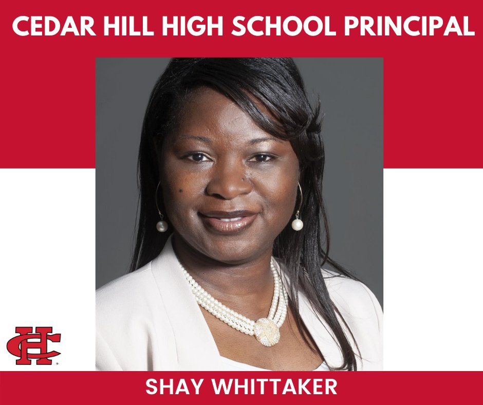 Cedar Hill ISD (@cedarhillisd) on Twitter photo Congratulations, Shay Whittaker, the new principal <a href="/Cedar_Hill_HS/">Cedar Hill High School</a> !
#CedarHillISD Congratulations, Shay Whittaker, the new principal <a href="/Cedar_Hill_HS/">Cedar Hill High School</a> !
#CedarHillISD