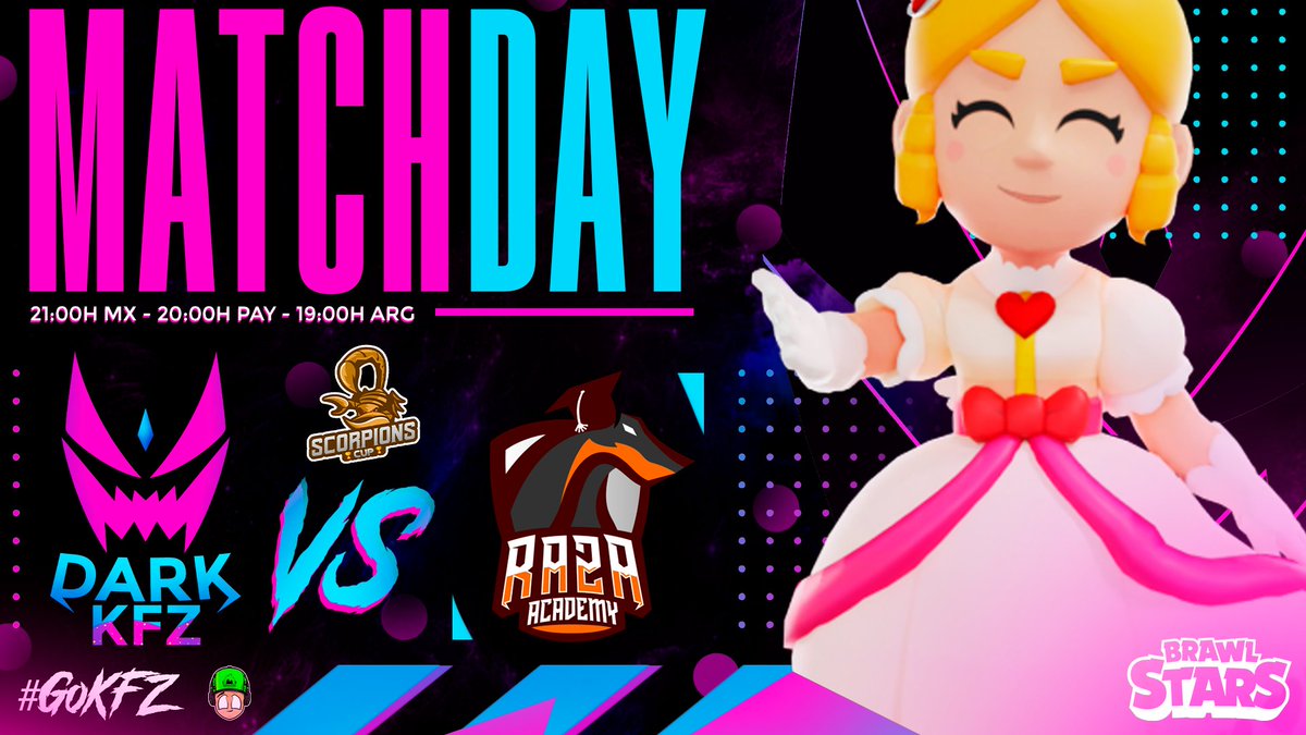 Dark KFZ (@dark_kfz) on Twitter photo #BS | Matchday!
Inicia nuestro recorrido en la liga! 🦇
Ya vencimos a la primer manada, ahora vamos contra los cachorros que buscarán su venganza 😈
🆚️| @RZ_eSportss #Academy
🏆| <a href="/ScorpionsCup/">Scorpions Cup</a>
#GoKFZ ☄ #BS | Matchday!
Inicia nuestro recorrido en la liga! 🦇
Ya vencimos a la primer manada, ahora vamos contra los cachorros que buscarán su venganza 😈
🆚️| @RZ_eSportss #Academy
🏆| <a href="/ScorpionsCup/">Scorpions Cup</a>
#GoKFZ ☄