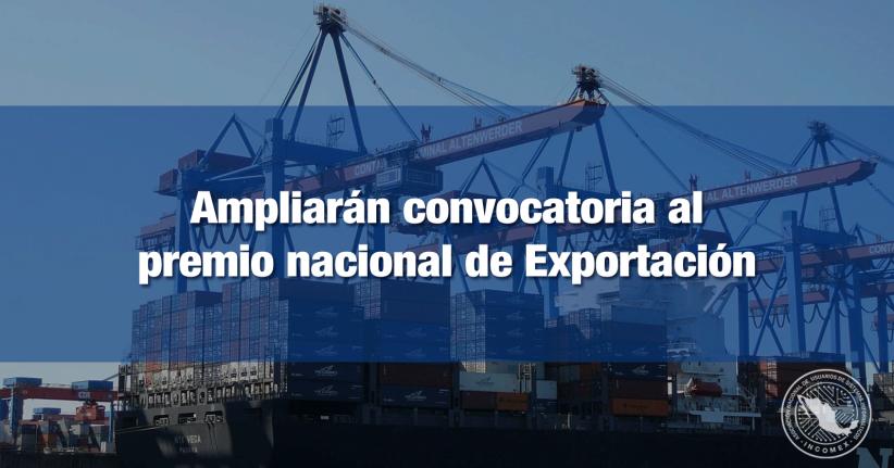 incomexnacional's tweet photo. #INCOMEXInforma
Amplían convocatoria al premio nacional de Exportación
Leer más: https://t.co/hcls6OiSdJ https://t.co/jJ7BDfdbPy