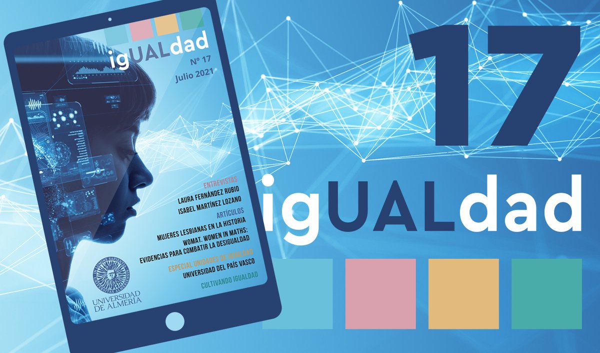 ualestudiantes's tweet photo. ¡Ya está disponible la nueva Revista IgUALdad de julio 2021! En ella encontréis entrevistas, reportajes y artículos de gran interés. ➡️ https://t.co/y2o4GSQTmR

Esperamos que os guste y os animamos a colaborar en futuras ediciones 😊 

@UALigualdad @ualmeria #SoyUAL #igUALdad https://t.co/jemqdhgxkA