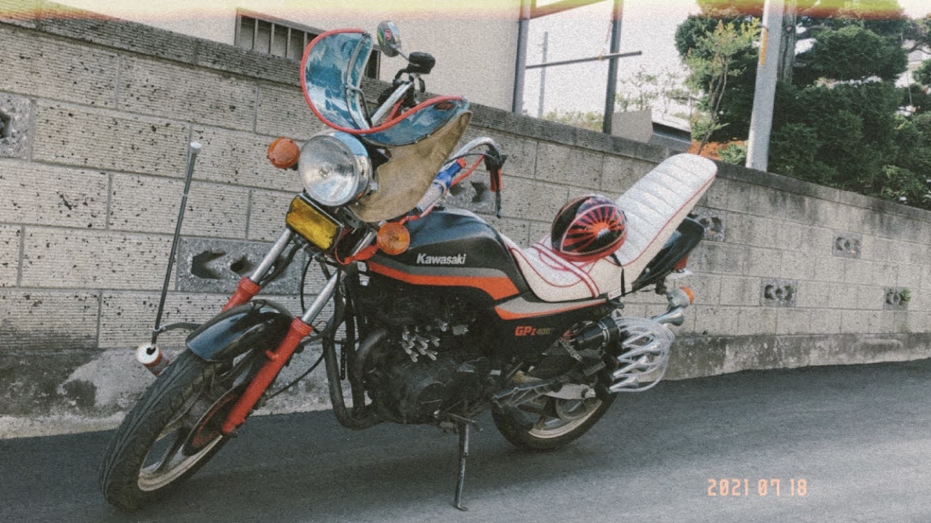暴走天使 紫二枚 族車 旧車 モンキー GSX GPZジェイド XJR