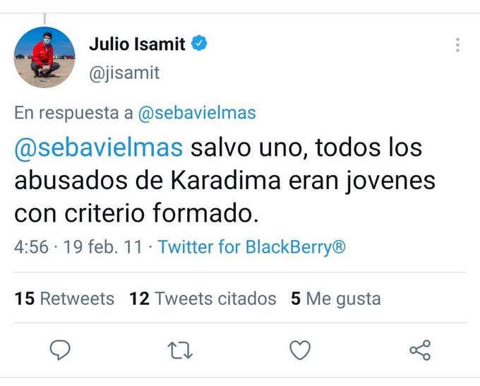 Ministro Isamit sobre Karadima, 2011.
