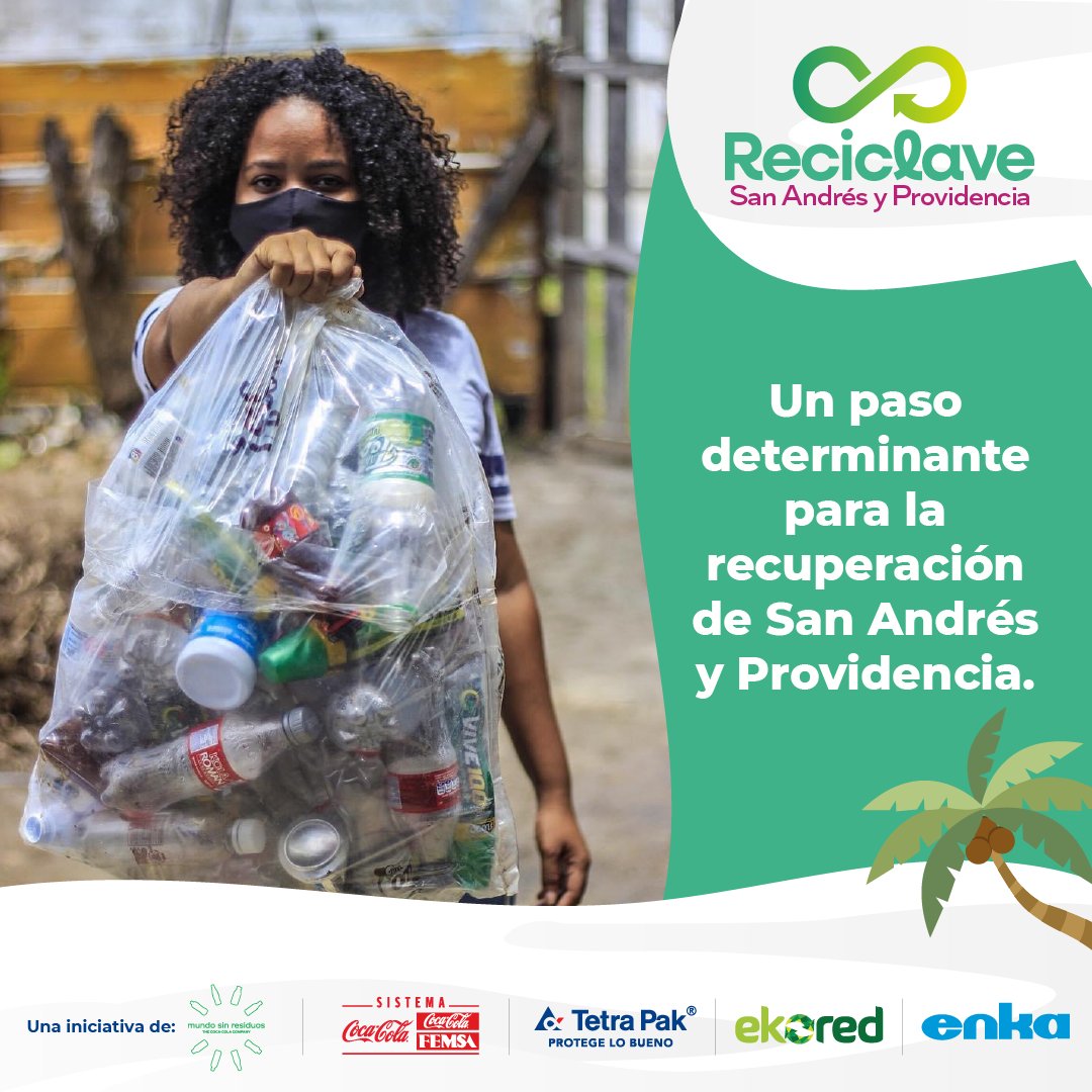 carogomez8a's tweet photo. ¡En KOF hacemos parte de RECICLAVE! Con este modelo estamos impulsando la economía circular en San Andrés y Providencia y buscamos incrementar como mínimo un 10% la tasa de recolección de envases y empaques en las islas.
#Reciclave #PlanetaKOF #EconomíaCircular https://t.co/NC1sbDryFp