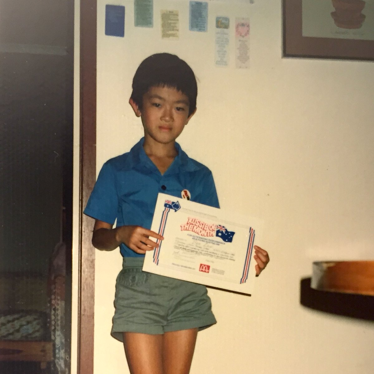 This is #MeAtTen, winning my school's Aussie of the Month award.

Upsetting to think kids this age can be imprisoned across Australia right now – and against UN standards.

It's time to #RaiseTheAge in NSW, <a href="/GladysB/">Gladys Berejiklian</a> &amp; <a href="/MarkSpeakman/">Mark Speakman</a> – and across Australia.

changetherecord.org.au/raisetheage