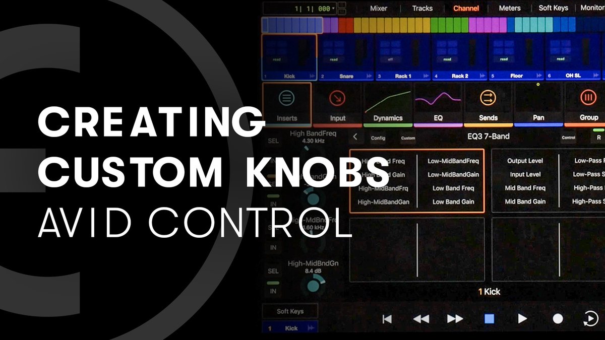 Avid's tweet image. Quickly create custom knob layouts for your most used plugin parameters 

▶️ youtu.be/FAIYF73lCR0 

#eucon #update #customknobs #avids1 #avids3 #aviddock #avidcontrol #protools #avid