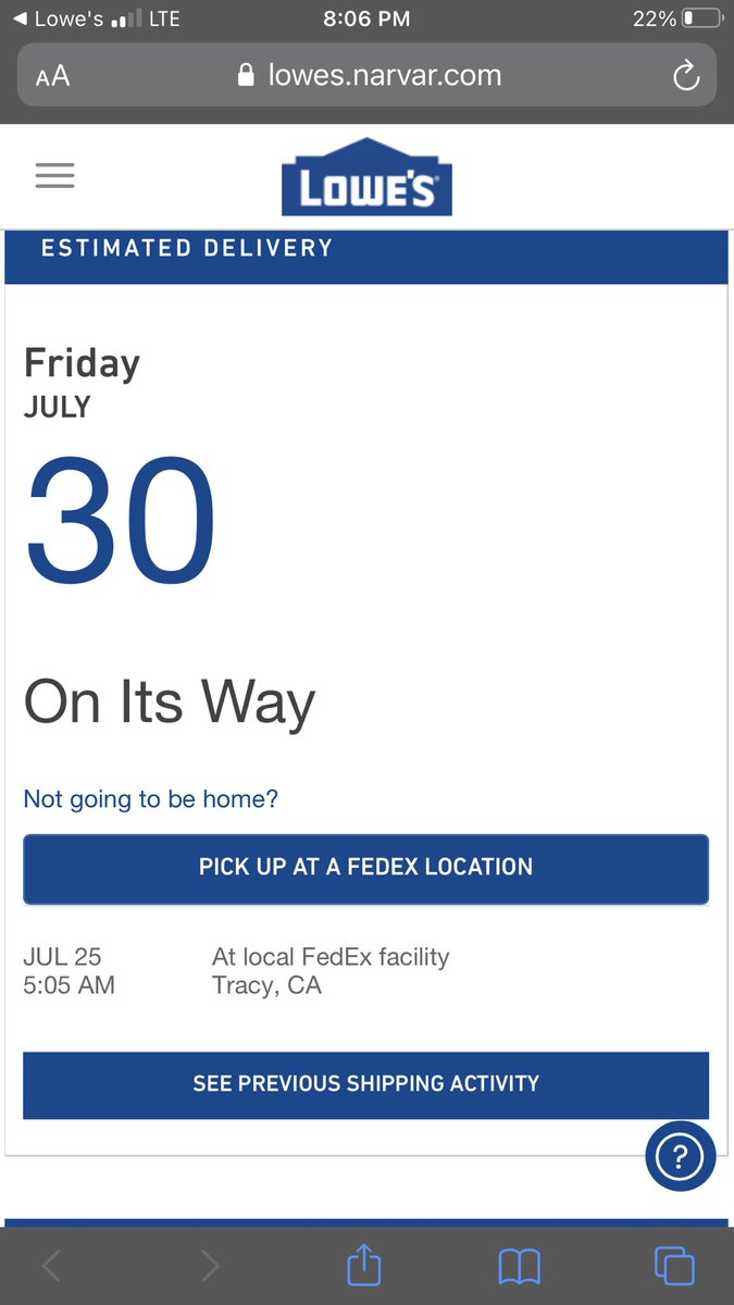 TheAGSimpson's tweet photo. Thanks @Lowes. @LowesCares Now I will have an engine I don’t need. How did my shipping date change twice and this time extended by a week? I guess your original estimate was really just a trap? https://t.co/D5VwfWXYAZ