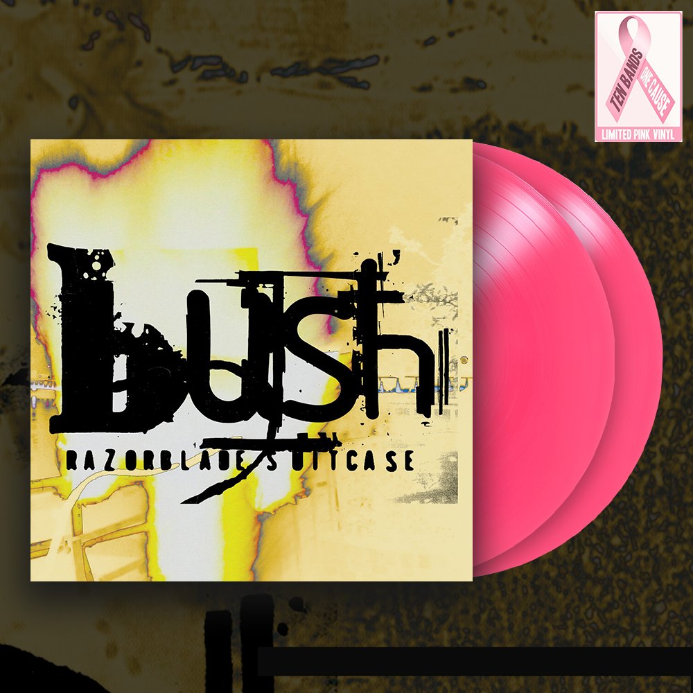 bushofficial's tweet photo. Razorblade Suitcase will be available on pink vinyl on 11/19 via the 10 bands 1 cause initiative benefitting @RedDoorCom. 

To find out more visit: https://t.co/bARjZvYtDj https://t.co/QTnjaF2H93