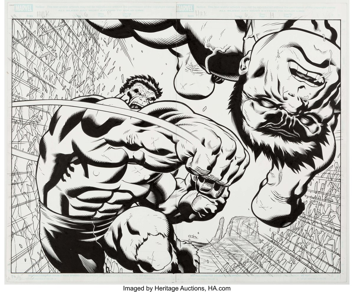Studying some ed mcguinness today. Not since Kirby has anyone drawn such graceful mass.