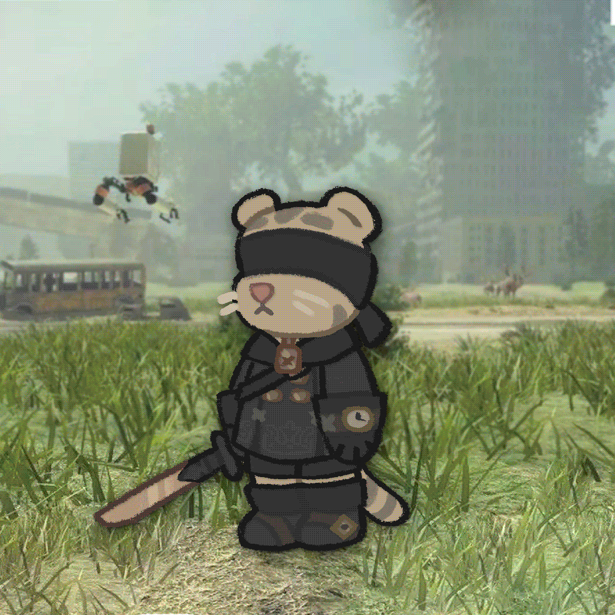 _nessp's tweet photo. YoRHa Unit Number 143 Type N "Daniel Tiger" https://t.co/91rYBi6gDl
