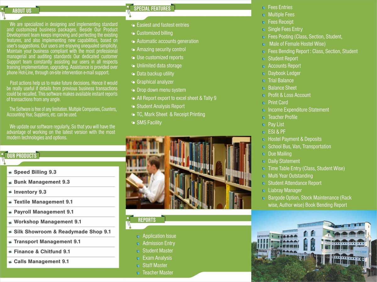 PartumSoftwares's tweet image. Available!!!!! SchoolManagement Software , call :96003 89991, 96003 55888 partumsoftwares.com
 #educationmanagement #offlinesoftware #GSTBilling #warrantyincluded #offlinebilling #partum #partumsoftware #bunkmanagement #inventorymanagement #CRM