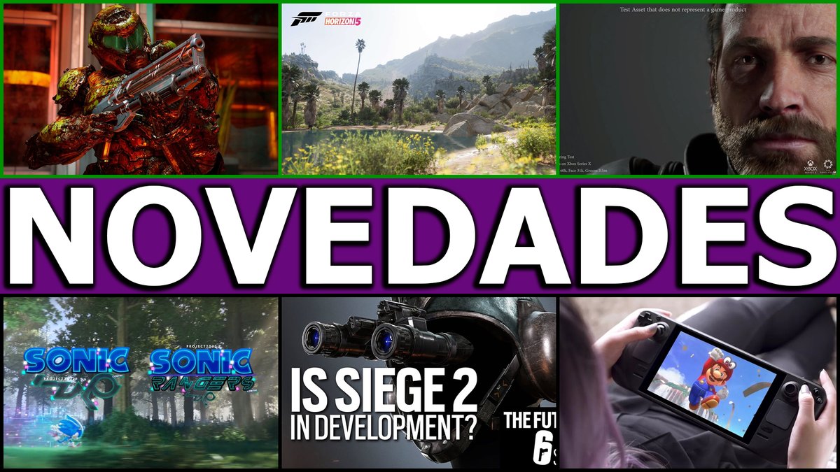 El_Locon_Gamer's tweet photo. #XboxSeriesX SACA PECHO DE SUS #12TF CON #UE5 Y #FH5  | #STEAMDECK PODRÍA EMULAR A #nintendoswitch | NO HABRÁ UN #RainbowSixSiege2 | #Nvidia CASA PECHO CON #DoomEternal | #SonicRangers SE ANUNCIO TEMPRANO | #WarhammerVermintide2 CON MEJORAS EN #PS5 ▶️▶️▶️https://t.co/mlNH8QoXe5 https://t.co/mMOLtVNmBW