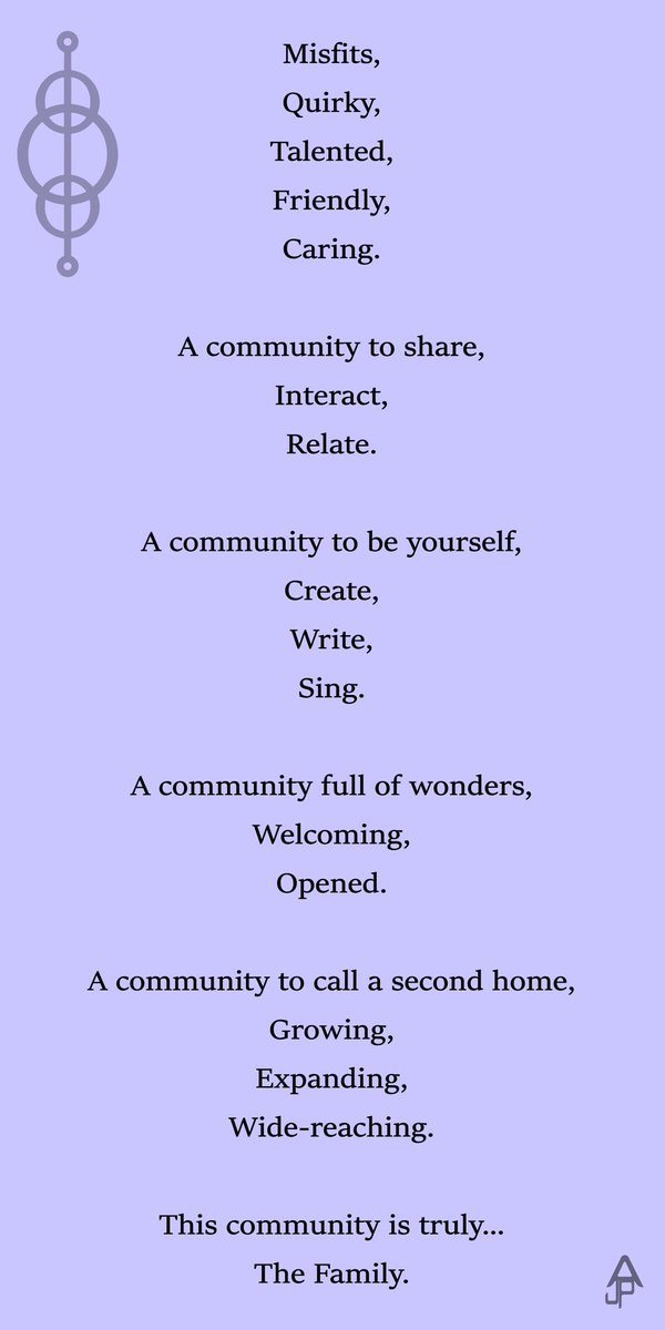 ashnerdfangirl's tweet photo. Before I forget #RadPack #Relaters. Today marks 1 year since the creativity known as #prompt began.

The first ever prompt was all about 'Family'. To commemorate it, here's my original "Family" poem (Left), along with my new take: "Unforgotten" (Right). Thank you. https://t.co/ePjAZ0JcZ7