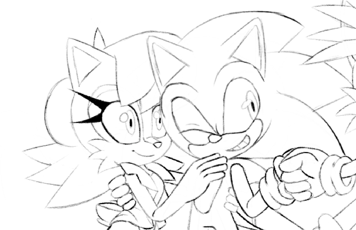 Still a WIP, but have this two cuties together!

#SonicTheHedgehog #SallyAcorn #Sonally