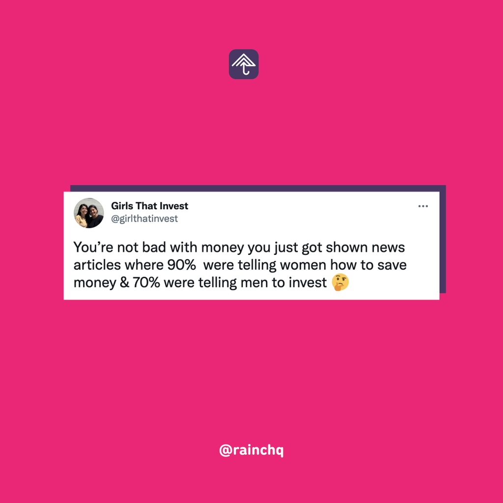 rainchq's tweet photo. Whereโs the lie? ๐ง
#rainchq #letsmakeitrain #genderpaygap https://t.co/3Lyi7lf4Mv
